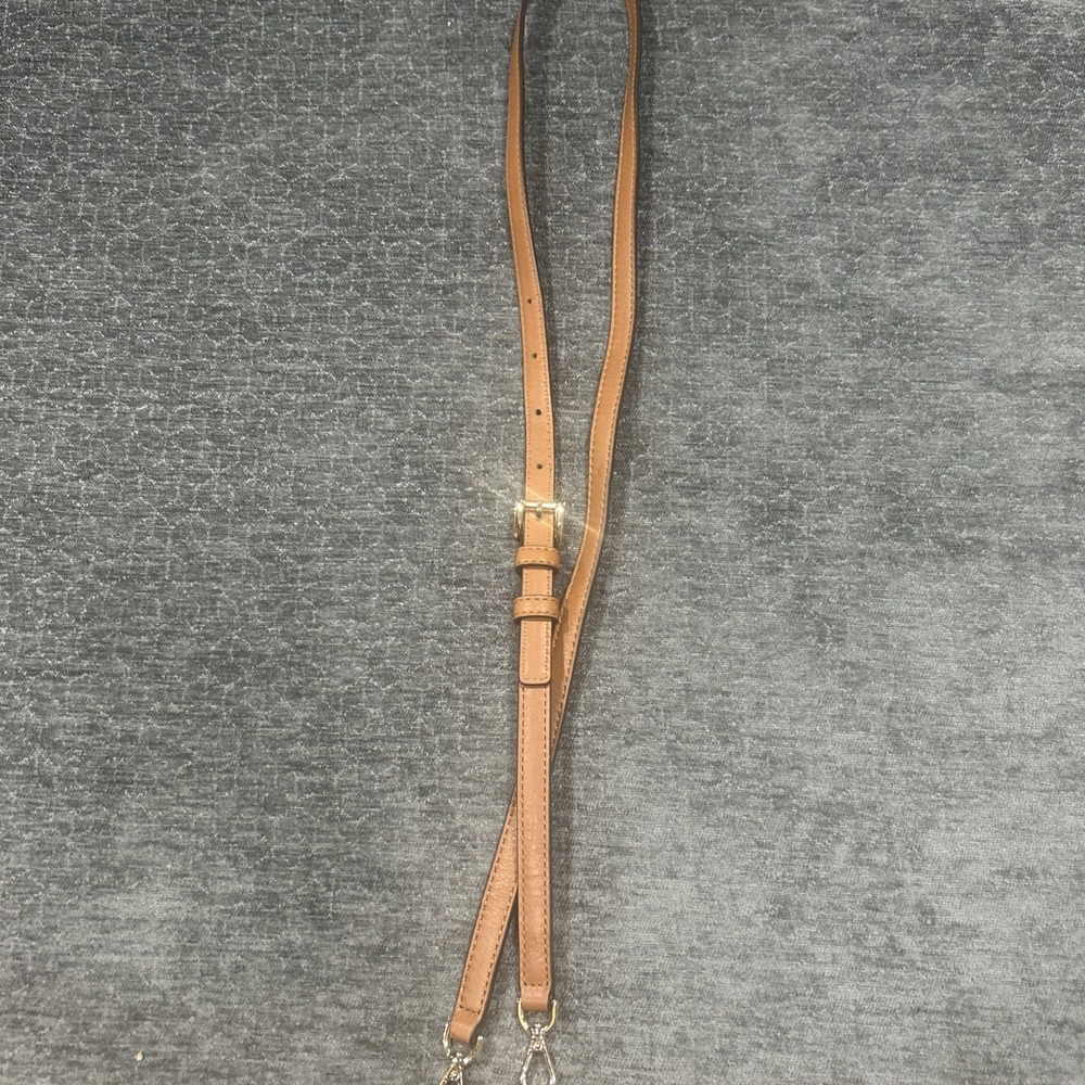 Michael Kors Tan Brown Adjustable Crossbody‎ Shoulder Strap Gold Hardware